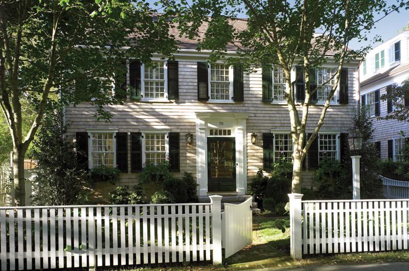His Edgartown house isn’t old, but he’d like you to think it is.