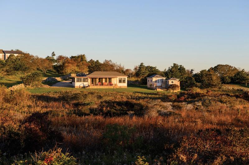 From the outside, the new camp and bunkhouse cast a familiar silhouette.