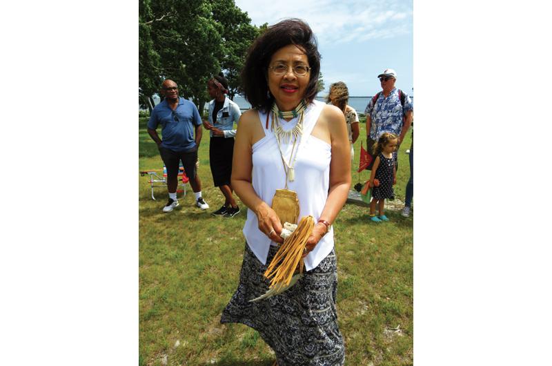 Alma Gordon (White Sky), the current sonksq of the Chappaquiddick Tribe.