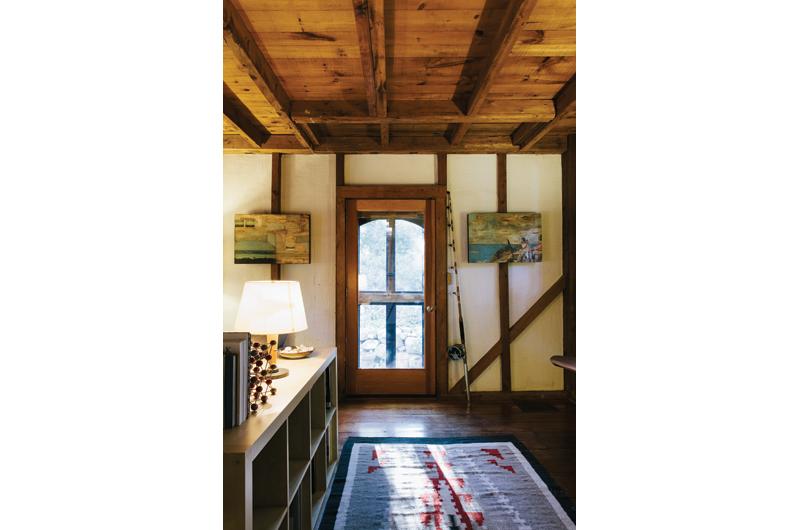 Original details and repurposed additions give the house a feeling of history and happenstance.