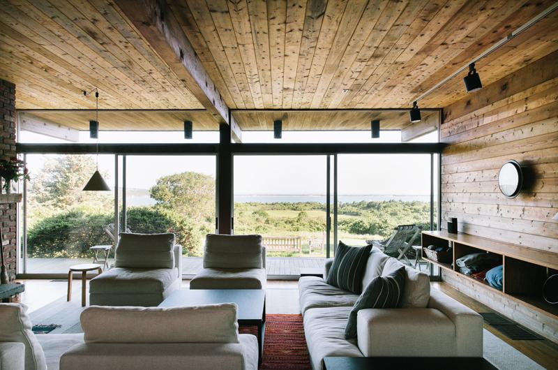 The Preston home was built in 1969 and was the last of four that Noyes designed on the Vineyard.