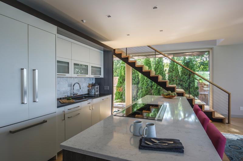 That oven? It’s electric! No sources of combustion are allowed in passive homes.