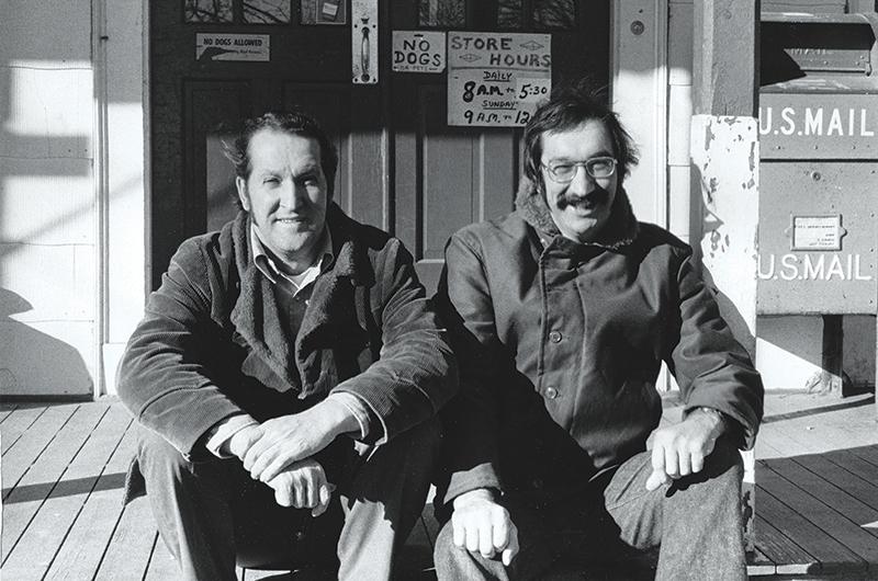 Alley with brother Jim.