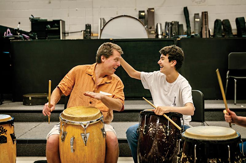There’s so much people can learn through drumming, Bausman says of his work with students, including those on the autism spectrum.