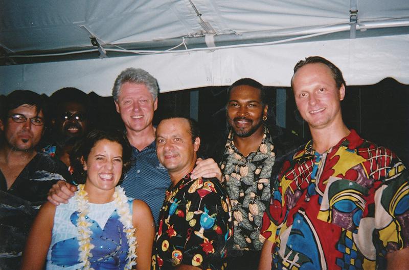 “They’re pretty good dancers,” Bennett says of the Clintons.