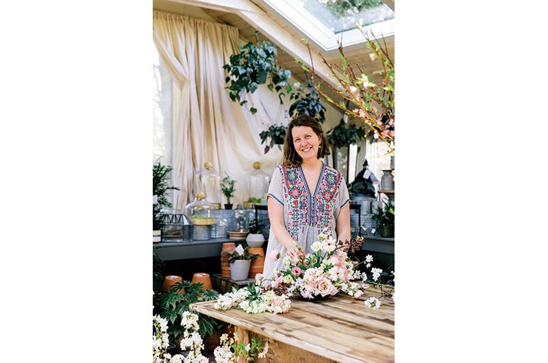 Emily Coulter, owner of Morrice Florist, wins over customers with lush, textural arrangements.