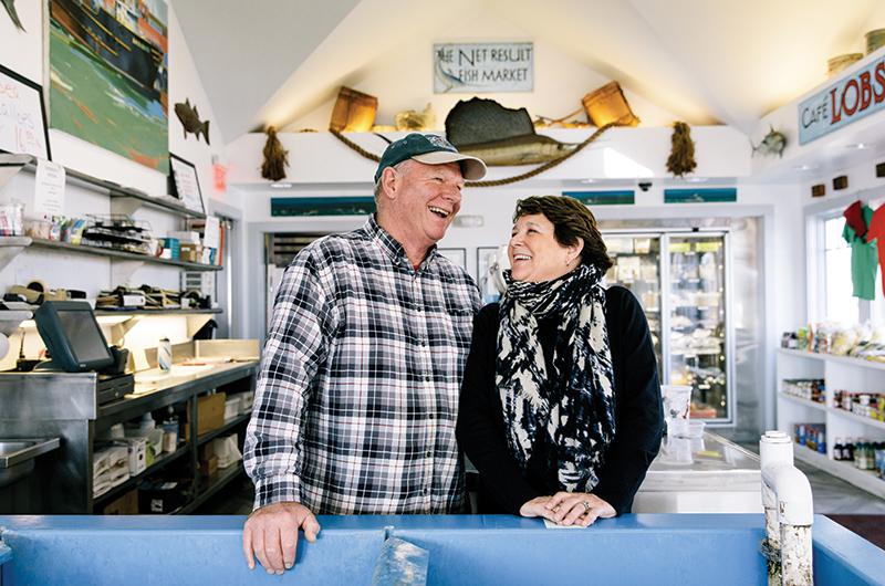 Louis and Beth Larsen hooked awards for Best Fish Market and Best Fish and Chips.