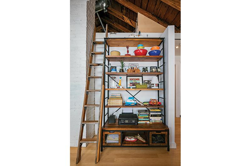 James Bradberry wanted the home to feel like a comfortable gathering space, complete with mementos and a space-saving loft.