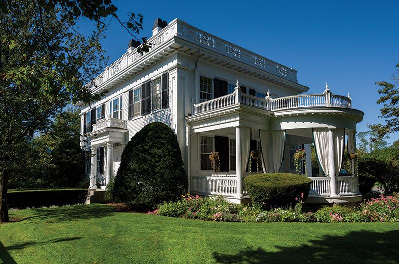 The Dr. Daniel Fisher House, as it appears at the head of Main Street today.