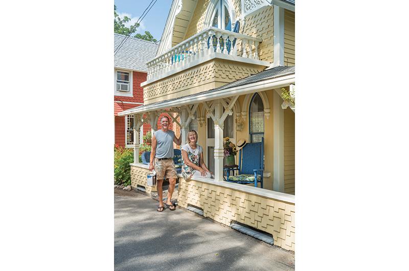 Owners Kathryn Allen and Dick Miller laboriously updated and transformed the house while maintaining its historical integrity.