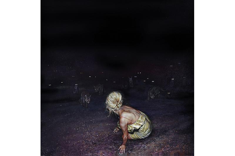 Celebrity 1 (American Dream Series), oil on canvas, 36 x 36 inches.