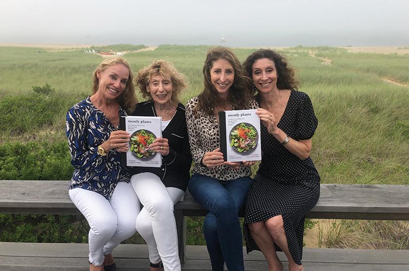Tracy, Corky, Dana, and Lori Pollan at their family vacation home in Aquinnah.