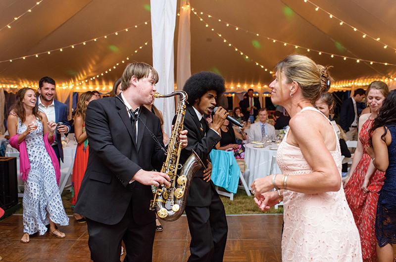 Private parties, fundraisers, you name it, The Sultans play it – but probably none more so than weddings, at least on the Vineyard.