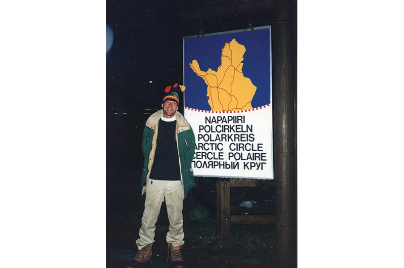 Following his first voyage in 1973, Blair returned to the Arctic in 1990 for an iceboating trip.
