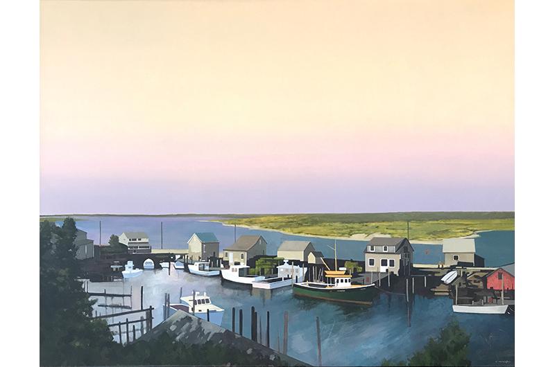Menemsha V, acrylic on canvas, 48 x 60 inches.