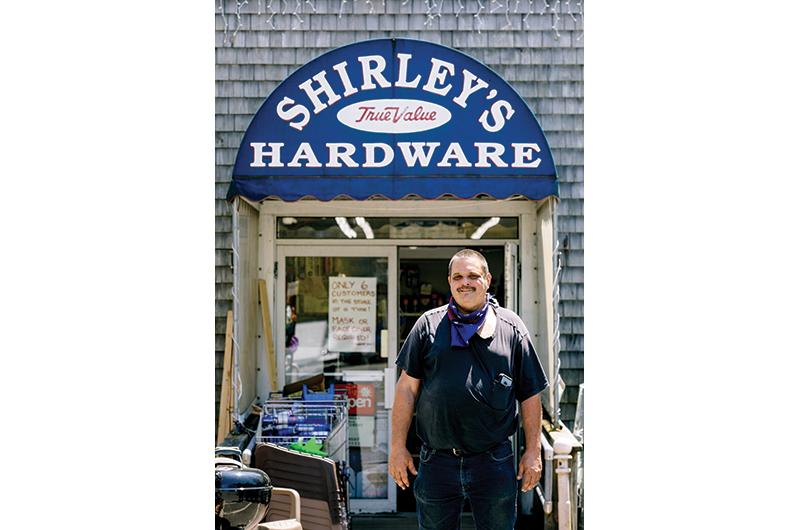 Jesse Steere, owner of Shirley’s Hardware, has aisles full of all the essential items folks need.