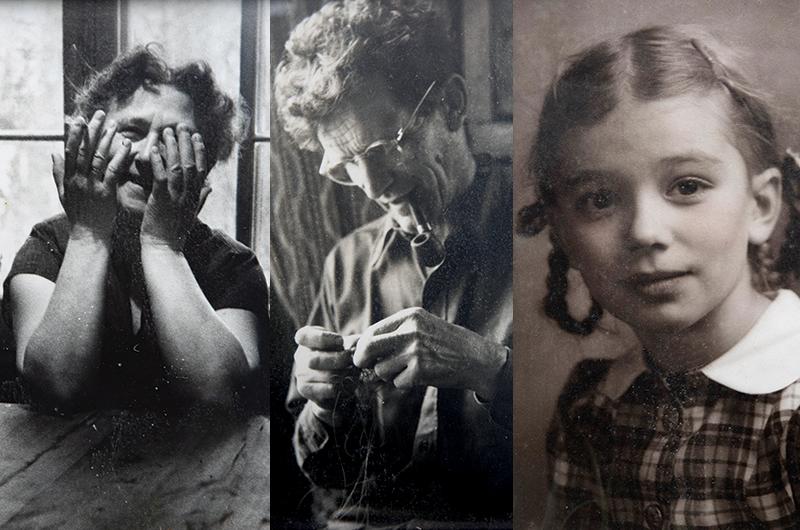 As a young child, Kirchmeier (right) fondly remembers her mother, Theresia (left), and father, Heinrich (middle), having artistic friends as frequent visitors to their New Jersey home. The experience inspired her to become an artist.