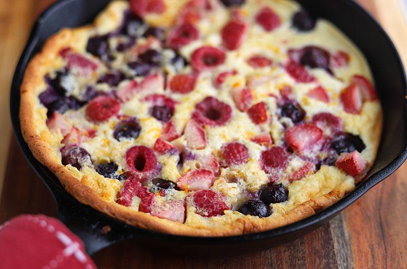 An all-berry version features blueberries, raspberries, and diced strawberries.
