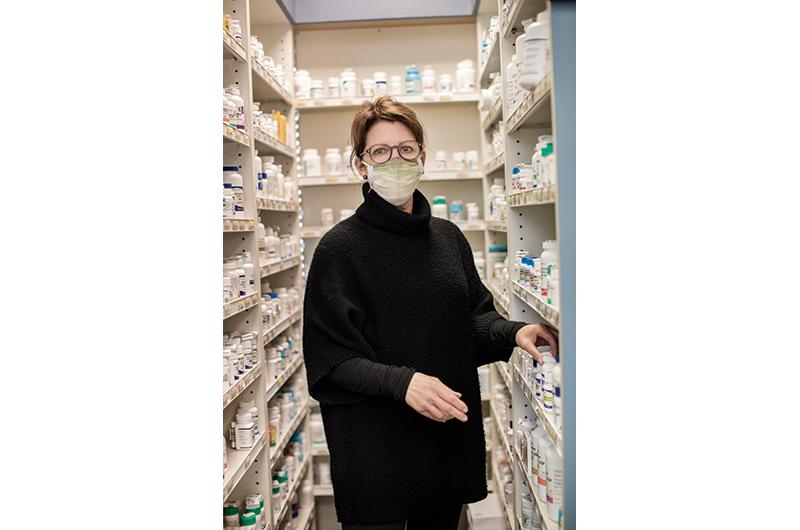 Tamara Hersh, owner and pharmacist of Conroy Apothecary in West Tisbury.