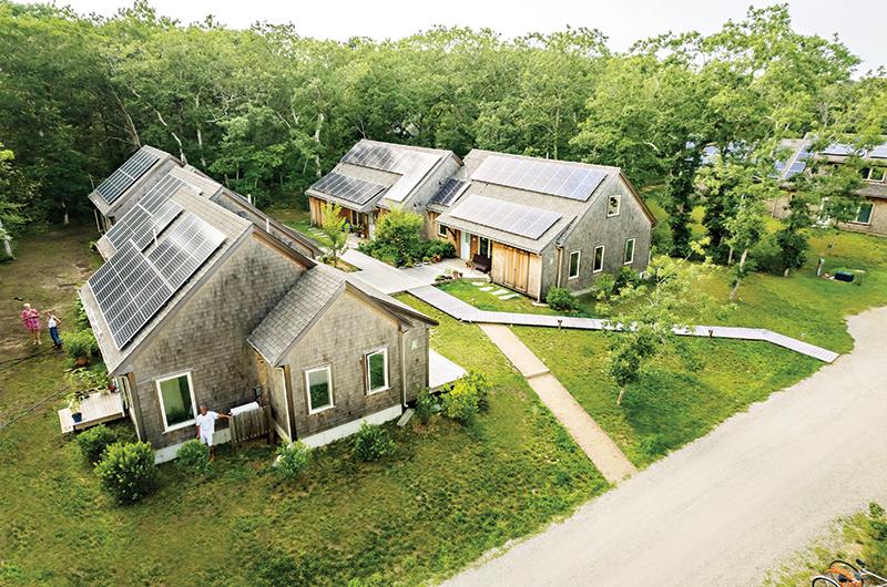 One of the goals of the housing bank: to create more affordable homes and rental properties, like the nine-unit Scott’s Grove in West Tisbury.