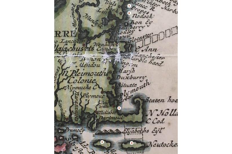 Native Americans were abducted in numerous locations along the New England coast in the decades before the arrival of the Pilgrims in 1620. These included: Sassacomoit and four other Abenaki men from Mawóoshen in central Maine in 1605 (1); Pekenimme and Monopet from central Maine in 1611 (2); Sakaweston from Nantucket in 1611 (3); Epenow and an unnamed countryman from Noepe in 1611 (4); and Tisquantum (Squanto) and some twenty-five other Wampanoag from Patuxet in 1614 (5).