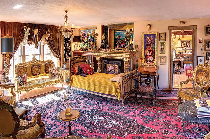Lee transformed his West Tisbury home into an opulent salon and museum for his creations.