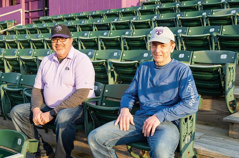 The behind-the-scenes dream team: general manager Russ Curran and co-investor John “JR” Roberts.