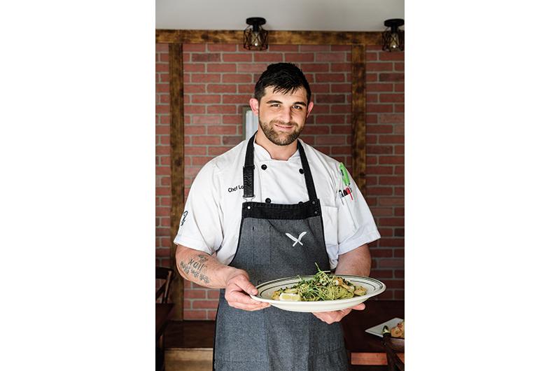 Chef Loki of Salvatore’s Ristorante with linguini scampi.