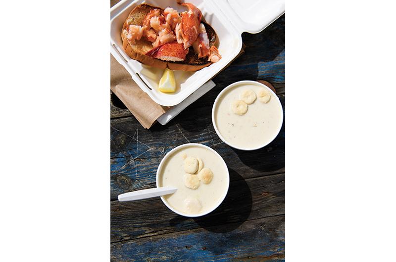 Menemsha Fish Market’s clam chowder.