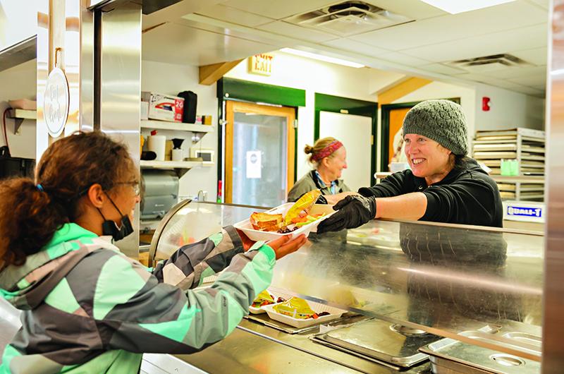 Devivo scrapped the food court model when she was hired and now serves meals highlighting local ingredients.