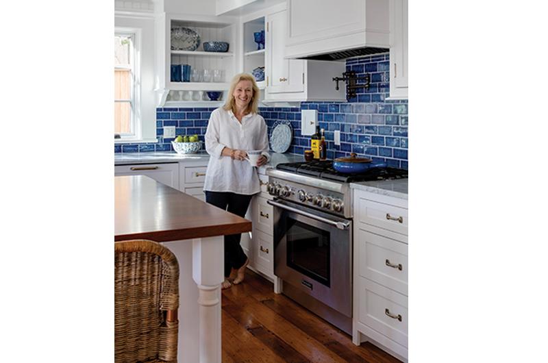 Dr. Anne Kushwaha in her updated, light-filled kitchen.