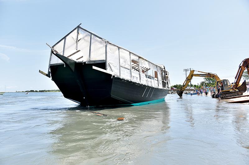 “It’s alive!” a jubilant Box declared in July 2018 when Seeker was launched in Vineyard Haven Harbor.