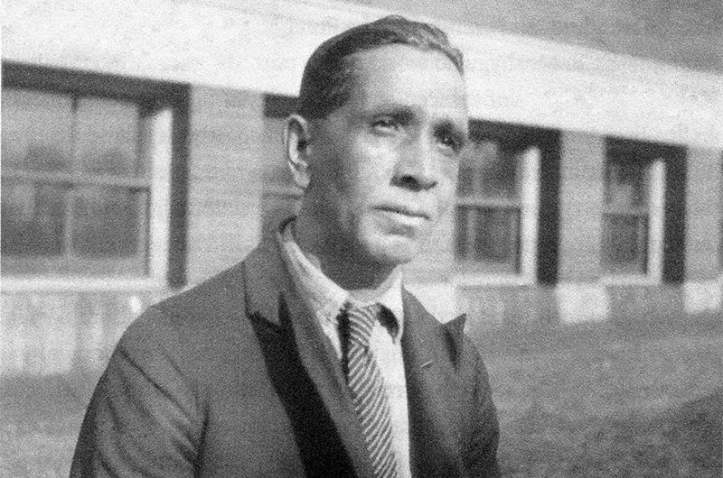 The Reverend LeRoy C. Perry (Ousamequin) in Providence, Rhode Island, in 1924.
