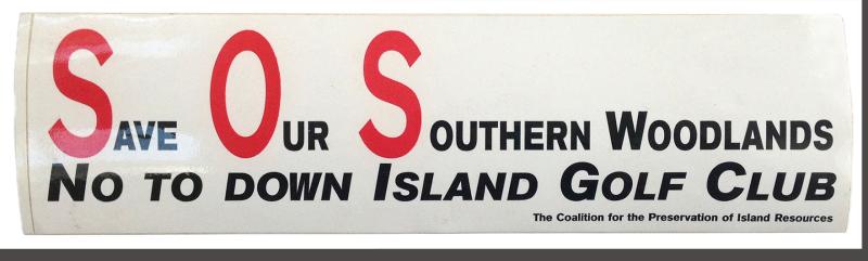 The proposed Down Island Golf Club almost resulted in Oak Bluffs withdrawing from the commission in the early 2000s.