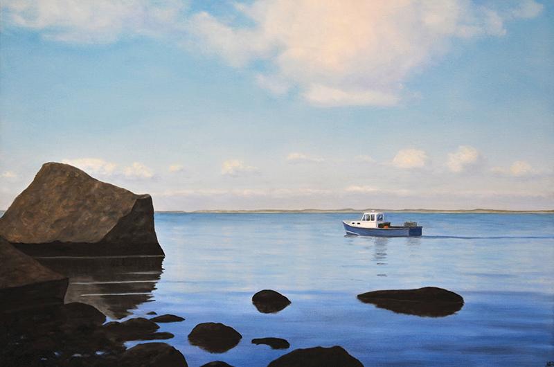Metaphor, oil on linen, 24 x 36 inches.